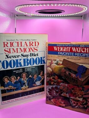 Set of 2 Vintage Weight Loss Cookbooks